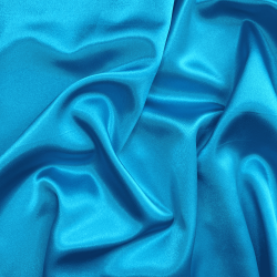 *Ткань Атлас-сатин, цвет Голубой (на отрез)  в Дмитровграде