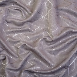 Ткань Блэкаут для штор светозатемняющая 75% &quot;Ледовое тиснение цвет Серый&quot; (на отрез)  в Дмитровграде