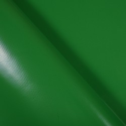 Тентовый материал ПВХ 450 гр/м2, Зелёный (Ширина 160см), на отрез  в Дмитровграде, 450 г/м2, 799 руб