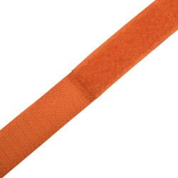 Контактная лента 25мм цвет Оранжевый (велькро-липучка, на отрез)  в Дмитровграде