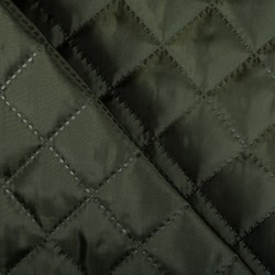 Стеганая подкладочная ткань с синтепоном (100гр/м2), цвет Хаки (на отрез)  в Дмитровграде