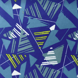 Ткань Оксфорд 210D PU, принт &quot;Лимонные треугольники&quot; (на отрез)  в Дмитровграде